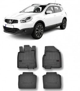Nissan Qashqai +2, Suv, Din 10.2008 - 01.2014 , Set Covorase Auto Tip Tavita Premium 3D, din cauciuc accesorii pentru autoturismul tau - masina v175534