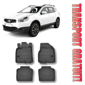 Nissan Qashqai +2, Suv, Din 10.2008 - 01.2014 , Set Covorase Auto Tip Tavita Premium 3D, din cauciuc