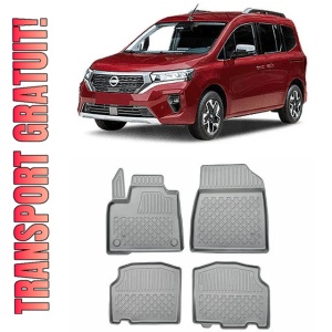 Nissan Townstar Furgon Din 01.2022 - Prezent, Van , Set Covorase Auto Tip Tavita Premium 3D, din cauciuc