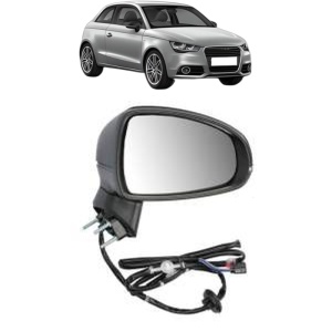 Oglinda Dreapta AUDI A1 (8X1, 8XK) din 2010 - 2018, Auto, Reglaj electric, Completa - Img 2