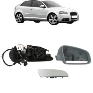 Oglinda Dreapta AUDI A3 (8P1) din 2003 - 2012, Auto, Reglaj electric, Completa - Img 2