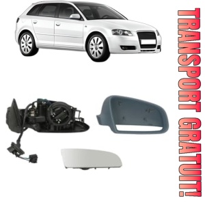 Oglinda Dreapta AUDI A3 Sportback (8PA) din 2004 - 2013, Auto, Reglaj electric, Completa