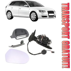 Oglinda Dreapta AUDI A3 Sportback (8PA) din 2004 - 2013, Auto, Reglaj electric, Completa