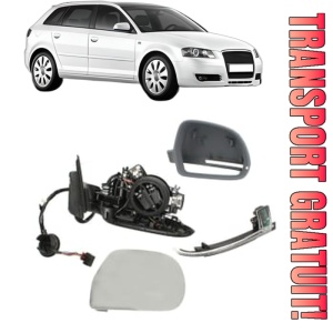 Oglinda Dreapta AUDI A3 Sportback (8PA) din 2004 - 2013, Auto, Reglaj electric, Completa