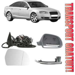 Oglinda Dreapta AUDI A6 C6 (4F2) din 2004 - 2011, Auto, Reglaj electric, Completa