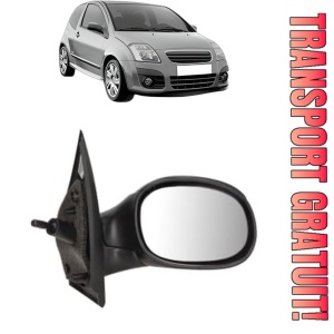 Oglinda Dreapta CITROEN C2 (JM_) din 2003 - 2012, Auto, Reglaj mecanic, Completa