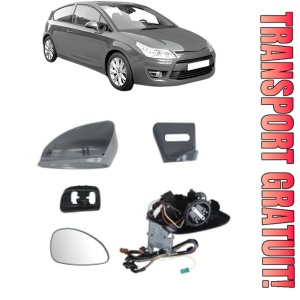 Oglinda Dreapta CITROEN C4 Coupe (LA_) din 2004 - 2011, Auto, Reglaj electric, Completa