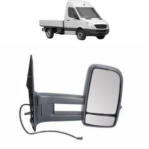 Oglinda Dreapta MERCEDES-BENZ SPRINTER 3,5-t Platform/Chassis (B906) din 2006 - 2018, Auto, Reglaj manual, Completa - Img 2