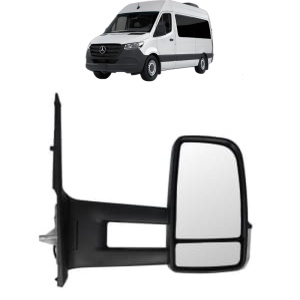 Oglinda Dreapta MERCEDES-BENZ SPRINTER 3,5-t Tourer Bus (B907) din 2018 - 2021, Auto, Reglaj manual, Completa - Img 2