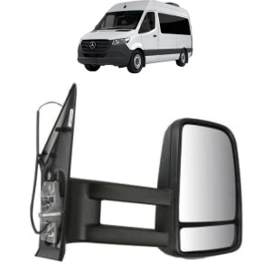 Oglinda Dreapta MERCEDES-BENZ SPRINTER 3,5-t Tourer Bus (B907) din 2018 - 2021, Auto, Reglaj manual, Completa - Img 2