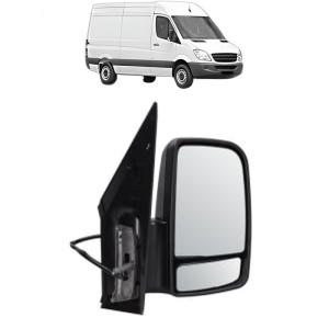 Oglinda Dreapta MERCEDES-BENZ SPRINTER 3,5-t Van (B906) din 2006 - 2018, Auto, Reglaj manual, Completa - Img 2