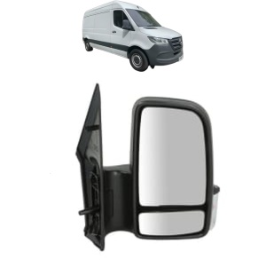 Oglinda Dreapta MERCEDES-BENZ SPRINTER 3-t Van (B910) din 2018 - 2025, Auto, Reglaj manual, Completa - Img 2