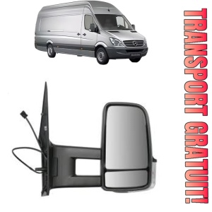 Oglinda Dreapta MERCEDES-BENZ SPRINTER 5-t Van (B906) din 2006 - 2018, Auto, Reglaj manual, Completa