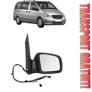 Oglinda Dreapta MERCEDES-BENZ VITO Bus (W639) din 2003 - 2014, Auto, Reglaj electric, Completa