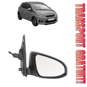 Oglinda Dreapta PEUGEOT 108 din 2014 - 2018, Auto, Reglaj mecanic, Completa