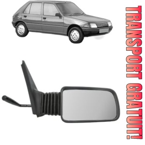 Oglinda Dreapta PEUGEOT 205 II (20A/C) din 1987 - 1998, Auto, Reglaj mecanic, Completa