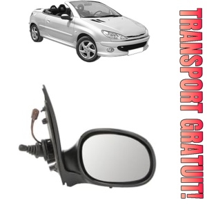 Oglinda Dreapta PEUGEOT 206 CC (2D) din 2000 - 2007, Auto, Reglaj mecanic, Completa