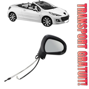 Oglinda Dreapta PEUGEOT 207 CC (WD_) din 2007 - 2015, Auto, Reglaj mecanic, Completa