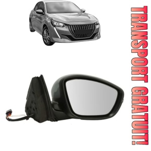 Oglinda Dreapta PEUGEOT 208 II (UB_, UP_, UW_, UJ_) din 2019 - 2025, Auto, Reglaj electric, Completa