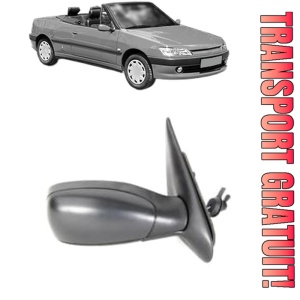 Oglinda Dreapta PEUGEOT 306 Convertible (7D, N3, N5) din 1994 - 2002, Auto, Reglaj mecanic, Completa