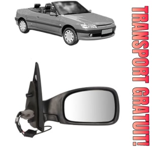 Oglinda Dreapta PEUGEOT 306 Convertible (7D, N3, N5) din 1994 - 2002, Auto, Reglaj electric, Completa