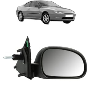 Oglinda Dreapta PEUGEOT 406 Coupe (8C) din 1997 - 2004, Auto, Reglaj mecanic, Completa - Img 2
