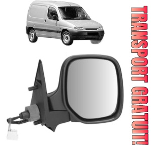 Oglinda Dreapta PEUGEOT PARTNER Box Body/MPV (5_, G_) din 1996 - 2015, Auto, Reglaj mecanic, Completa