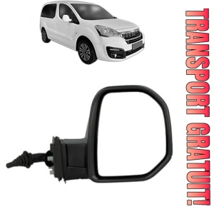 Oglinda Dreapta PEUGEOT PARTNER ORIGIN Box Body/MPV (G_) din 2008 - 2015, Auto, Reglaj mecanic, Completa