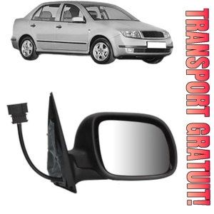 Oglinda Dreapta SKODA FABIA I Saloon (6Y3) din 1999 - 2007, Auto, Reglaj electric, Completa