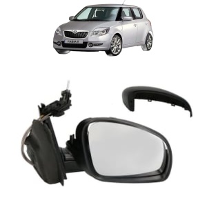 Oglinda Dreapta SKODA FABIA II (542) din 2006 - 2014, Auto, Reglaj mecanic, Completa - Img 2
