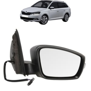 Oglinda Dreapta SKODA FABIA III Estate (NJ5) din 2014 - 2022, Auto, Reglaj electric, Completa - Img 2