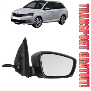 Oglinda Dreapta SKODA FABIA III Estate (NJ5) din 2014 - 2022, Auto, Reglaj electric, Completa