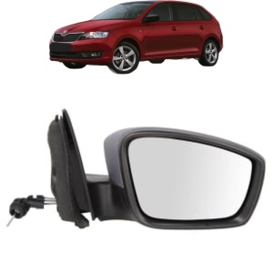 Oglinda Dreapta SKODA RAPID Spaceback (NH1) din 2012 - 2019, Auto, Reglaj mecanic, Completa - Img 2