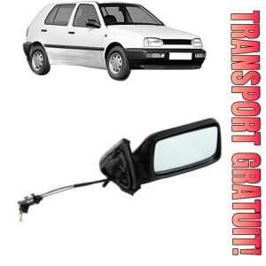 Oglinda Dreapta Volkswagen GOLF III (1H1) din 1991 - 1997, Auto, Reglaj mecanic, Completa