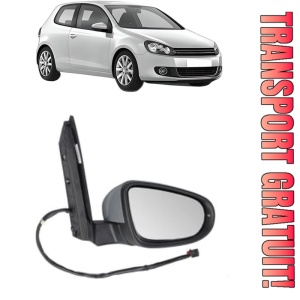 Oglinda Dreapta Volkswagen GOLF VI (5K1) din 2008 - 2013, Auto, Reglaj electric, Completa