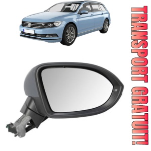 Oglinda Dreapta Volkswagen PASSAT B8 Variant (3G5, CB5) din 2014 - 2024, Auto, Reglaj electric, Completa