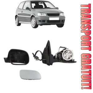 Oglinda Dreapta Volkswagen POLO (6N2) din 1999 - 2001, Auto, Reglaj mecanic, Completa