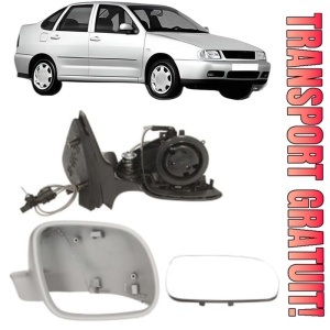Oglinda Dreapta Volkswagen POLO III CLASSIC (6V2) din 1995 - 2002, Auto, Reglaj mecanic, Completa