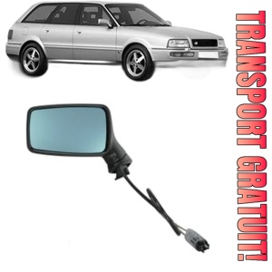Oglinda Stanga AUDI 80 B4 Avant (8C5) din 1991 - 1996, Auto, Reglaj mecanic, Completa
