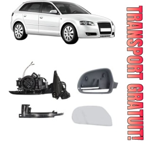 Oglinda Stanga AUDI A3 Sportback (8PA) din 2004 - 2013, Auto, Reglaj electric, Completa