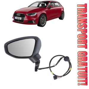 Oglinda Stanga AUDI A3 Sportback (8YA, 8YF) din 2019 - 2024, Auto, Reglaj electric, Completa