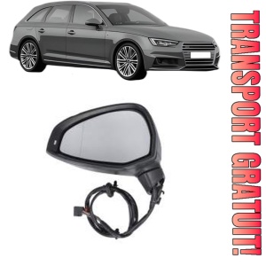 Oglinda Stanga AUDI A4 B9 Avant (8W5, 8WD) din 2015 - 2024, Auto, Reglaj electric, Completa