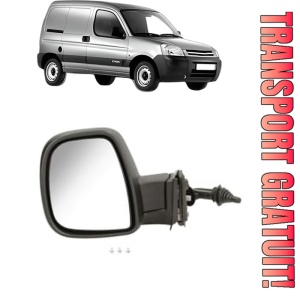 Oglinda Stanga CITROEN BERLINGO / BERLINGO FIRST Box Body/MPV (M_) din 1996 - 2011, Auto, Reglaj mecanic, Completa
