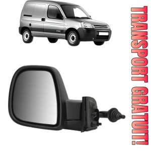 Oglinda Stanga CITROEN BERLINGO / BERLINGO FIRST Box Body/MPV (M_) din 1996 - 2011, Auto, Reglaj mecanic, Completa