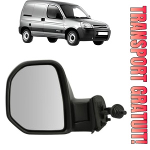 Oglinda Stanga CITROEN BERLINGO / BERLINGO FIRST Box Body/MPV (M_) din 1996 - 2011, Auto, Reglaj mecanic, Completa