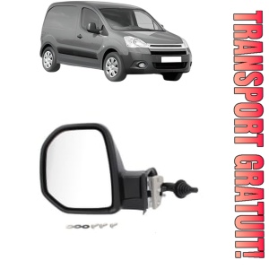 Oglinda Stanga CITROEN BERLINGO Box Body/MPV (B9) din 2008 - 2021, Auto, Reglaj mecanic, Completa