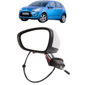 Oglinda Stanga CITROEN C3 II Hatchback Van (SC_) din 2010 - 2016, Auto, Reglaj electric, Completa - Img 2
