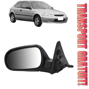 Oglinda Stanga HONDA CIVIC VI Hatchback (EJ, EK) din 1995 - 2001, Auto, Reglaj mecanic, Completa