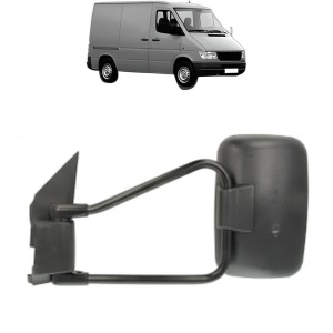 Oglinda Stanga MERCEDES-BENZ SPRINTER 2-t Van (B901, B902) din 1995 - 2006, Auto, Reglaj manual, Completa - Img 2