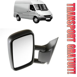 Oglinda Stanga MERCEDES-BENZ SPRINTER 3-t Van (B903) din 1995 - 2006, Auto, Reglaj manual, Completa
